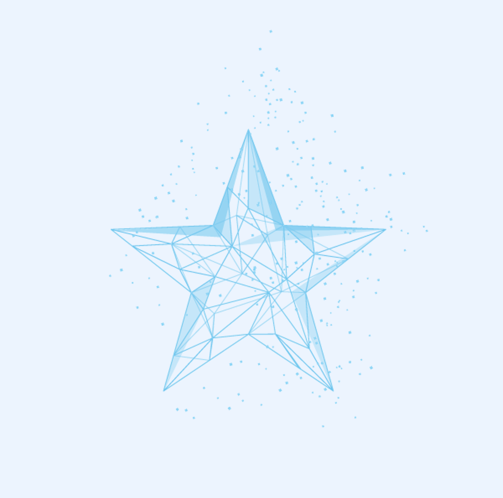 400x400 light blue - star