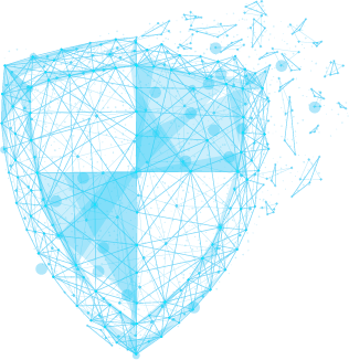 Low poly shield output 1 - blue